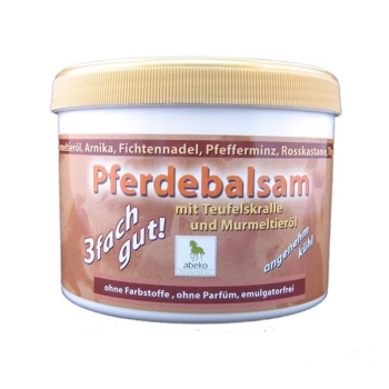 Pferdebalsam 3-fach gut! mit Teufelskralle und Murmeltieröl 500 ml