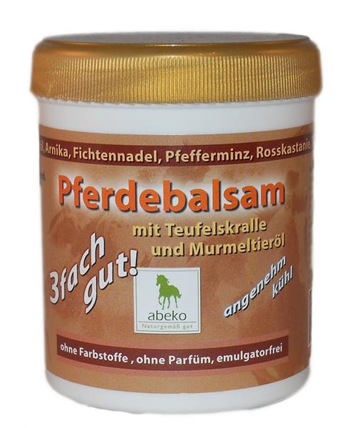 Pferdebalsam 3-fach gut! mit Teufelskralle und Murmeltieröl 200 ml